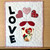 Love banner using the raw edge applique letters