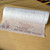 Raw edge letters printed interfacing on a roll