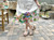 Finished flower explosion on a skirt