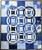 It's a 10! Double wedding ring in blue & white finished