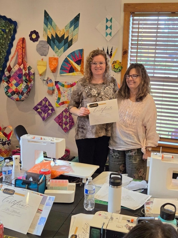 Mattie and Instructor at Workshop