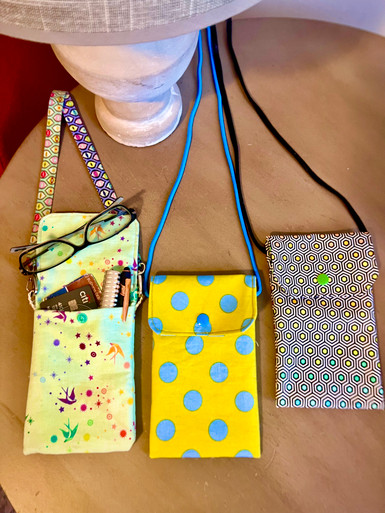 Sewing Pattern Cell Phone Case Bag Fox And Owl Cell Phone Eyeglass