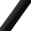 BRAIDED SLEEVE 2" 50' BLACK EXPANDS 1 1/2"-3 1/2"