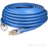 100 foot 10 gauge 20 amp Arctic Ultraflex Blue extension cord lighted NEMA 5-20 power cord