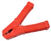 100 Amp Solid Copper Jumper Cable Clamp with red vinyl insulation