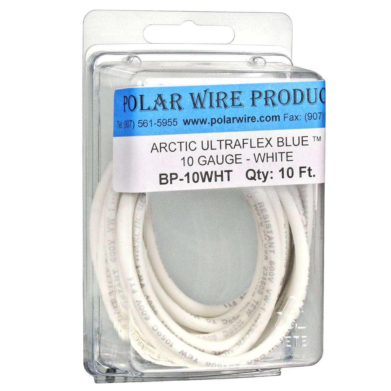 ARCTIC ULTRAFLEX 10GA WHITE  10 FOOT PACK