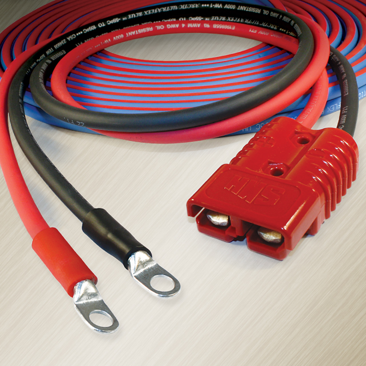 Polar Wire Jumper Cable Harnesses are fitted with 100% copper plated lugs and impact resistant power connectors for quick, secure connections