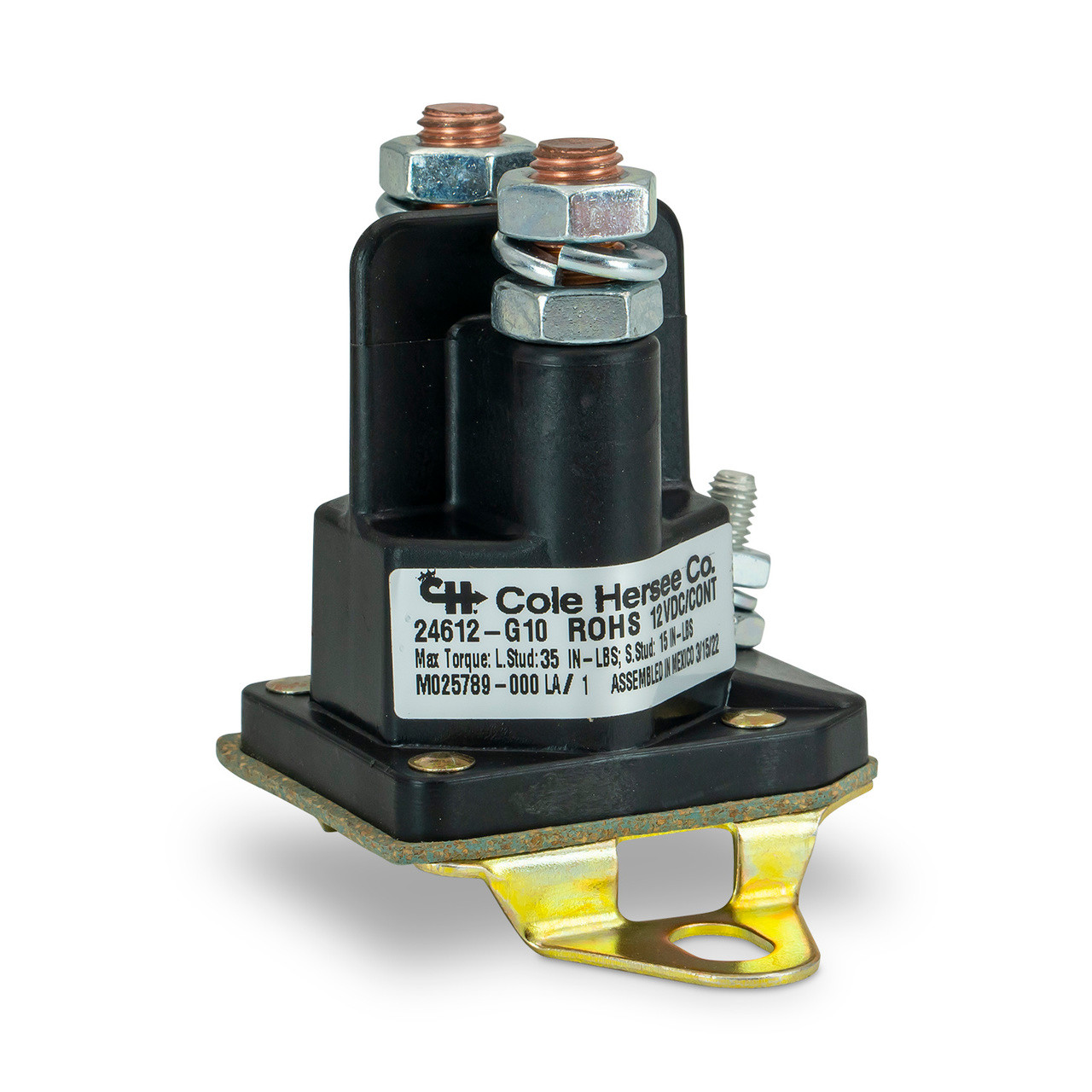 SOLENOID SPST 12V GROUNDED 100 AMP CONTINUOUS-DUTY