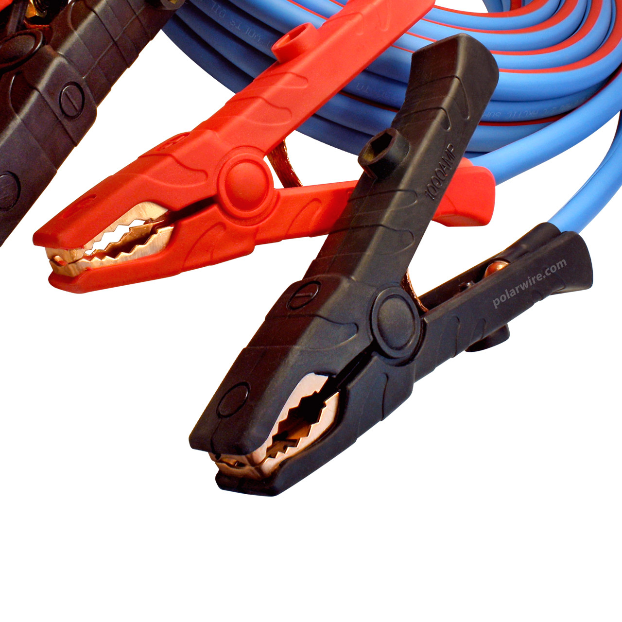 1/0 Gauge 25ft Jumper Cables 100% Copper 1000A | Polar Wire