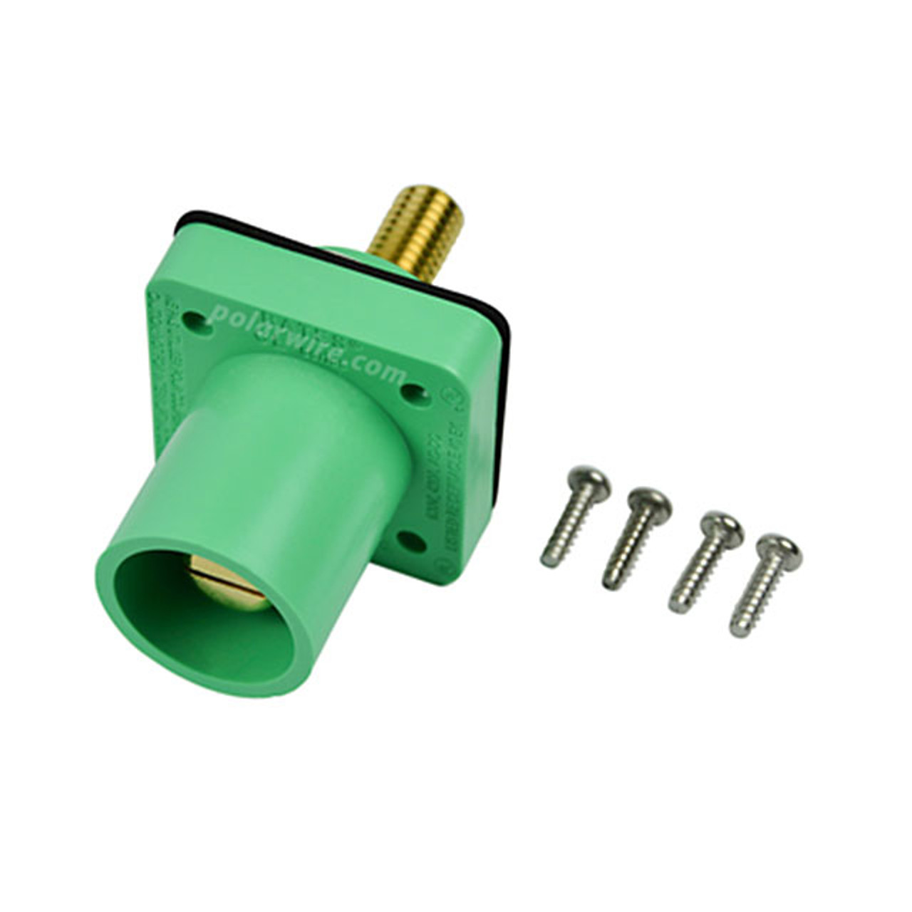 mikanco様 2/0-4/0 400A Male CL 16 Series Panel Mount Stud Green