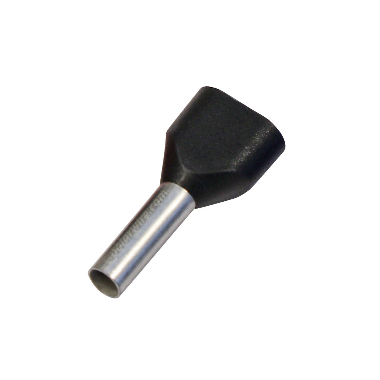 TWIN WIRE FERRULE 2X16GA BLACK 2X1.5MM - Polar Wire