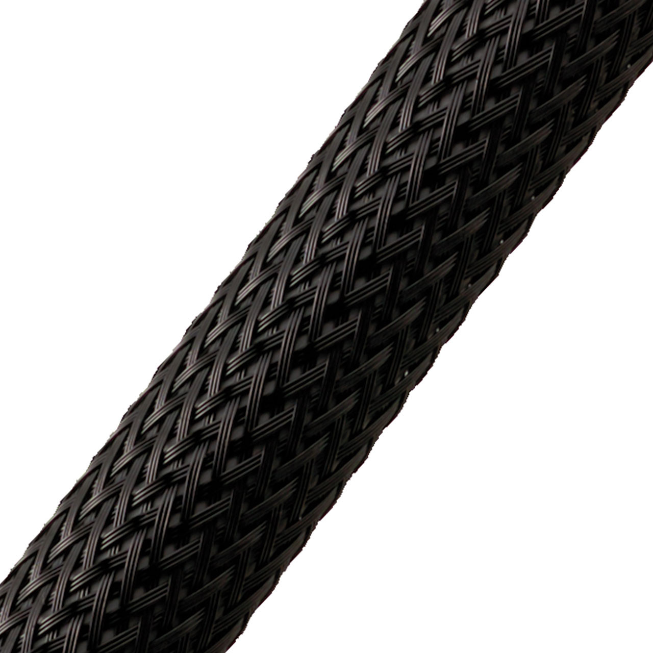 BRAIDED SLEEVE 3/4" 75' BLACK EXPANDS 1/2"-1 1/4"