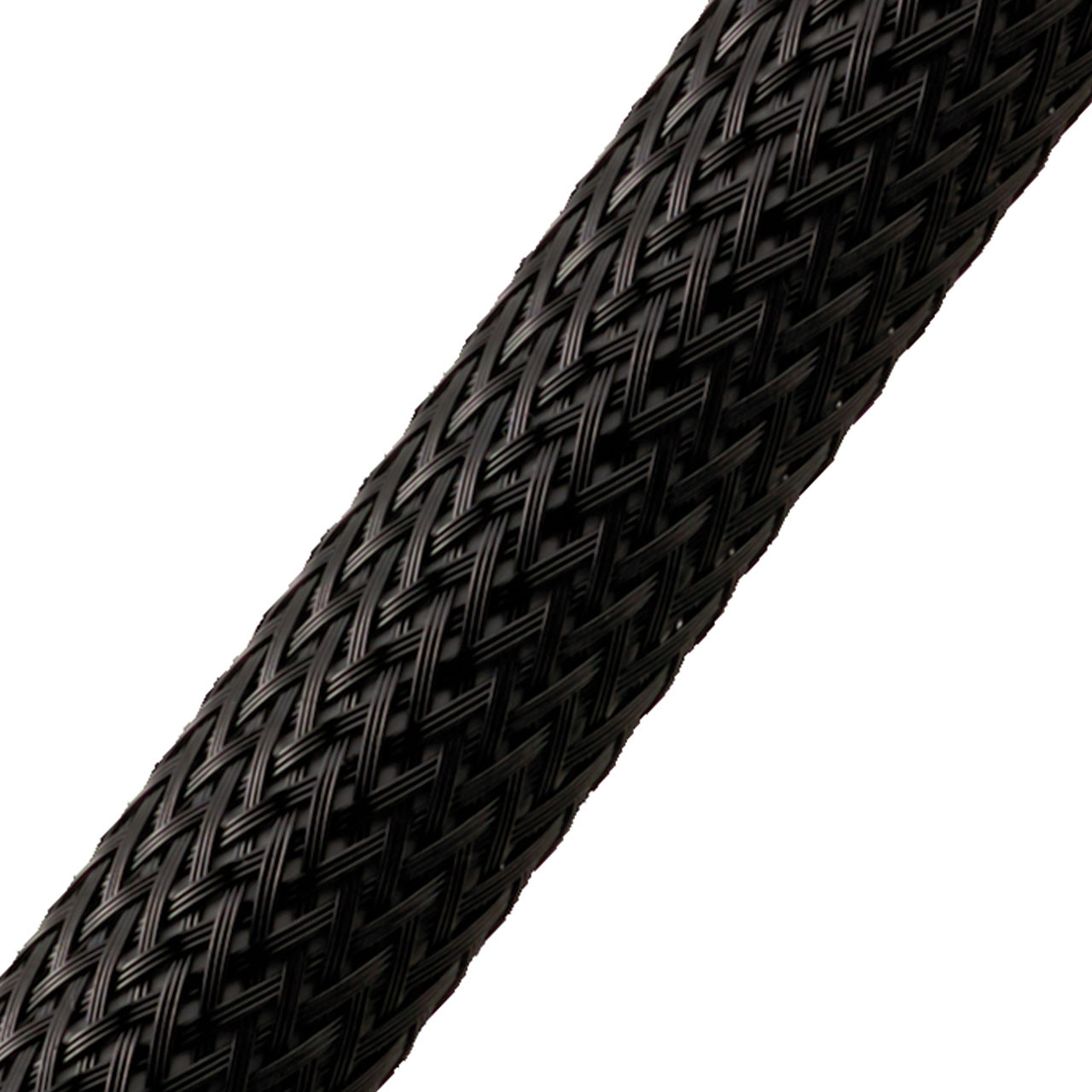BRAIDED SLEEVE 5/8" 100' BLACK EXPANDS 3/8"-1"