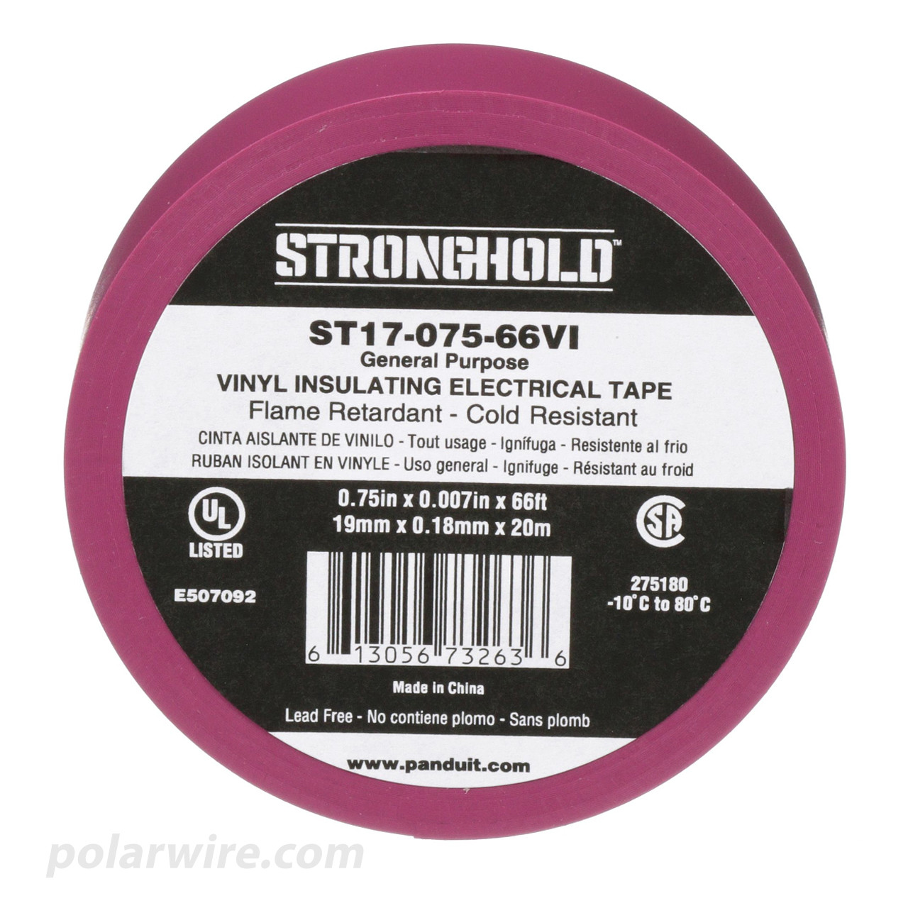 3/4 x 66' Violet Pro Grade Electrical Insulating Tape