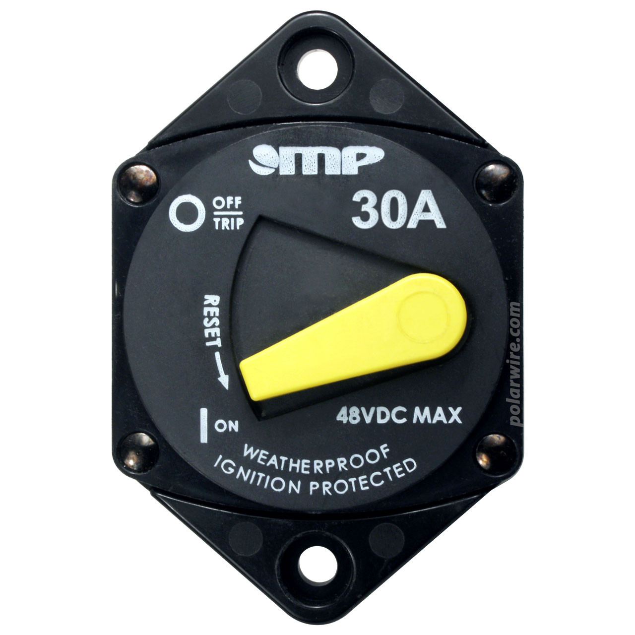 30 Amp Type III Hi-Amp Thermal Ignition Protected Panel Mount Circuit Breaker