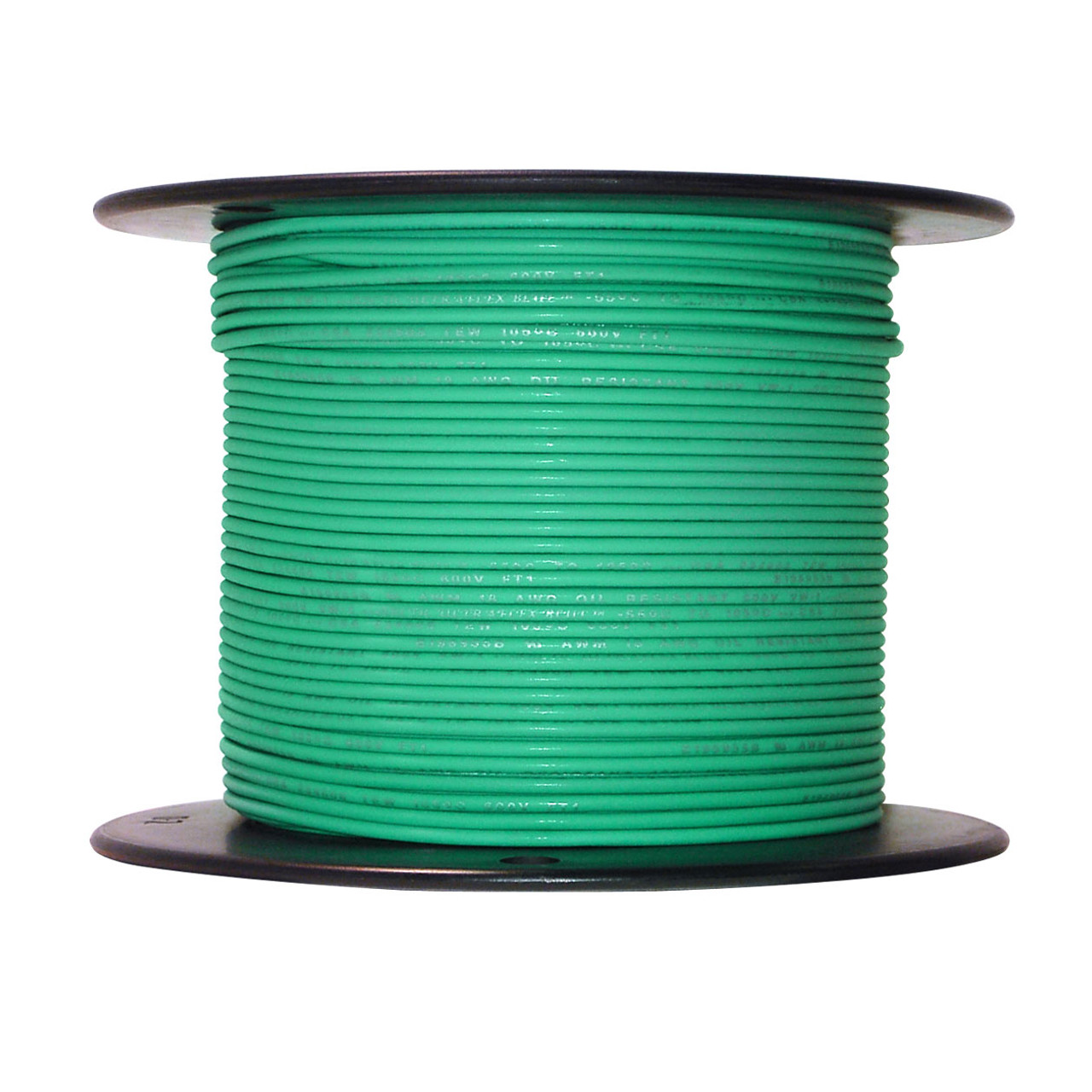 18 AWG green Arctic Ultraflex Blue single conductor wire 100% copper tinned fine strand, 600v, 500 foot spool