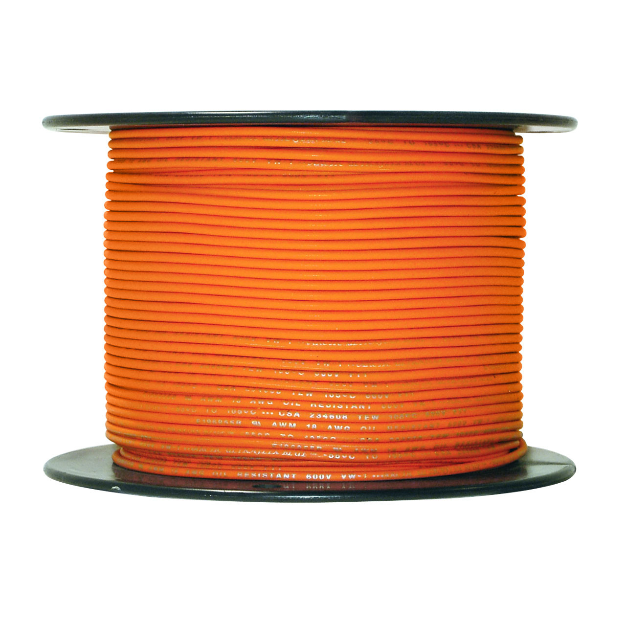 18 AWG orange Arctic Ultraflex Blue single conductor wire 100% copper tinned fine strand, 600v, 500 foot spool