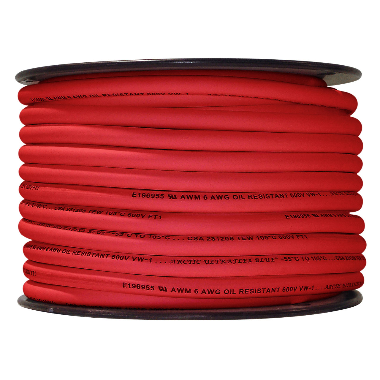 ARCTIC ULTRAFLEX 6GA RED 100 FOOT ROLL - Polar Wire