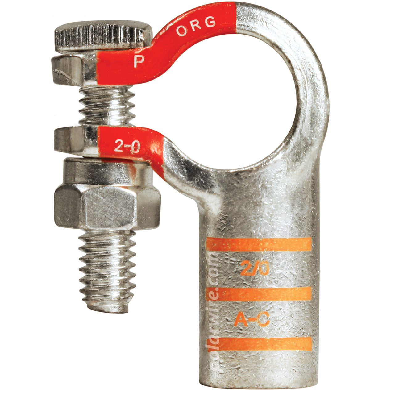 TOP MOUNT 2/0 POS LEFT BATTERY TERMINAL Polar Wire Products