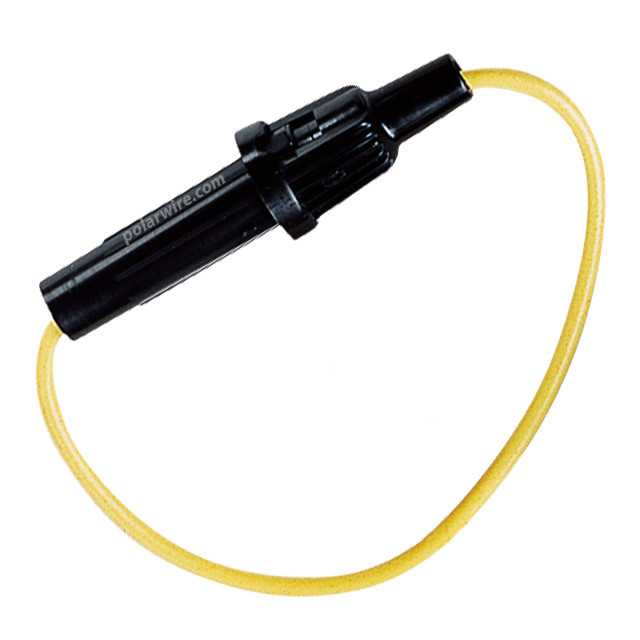 Fuseholder W/14 AWG leads glass tube
