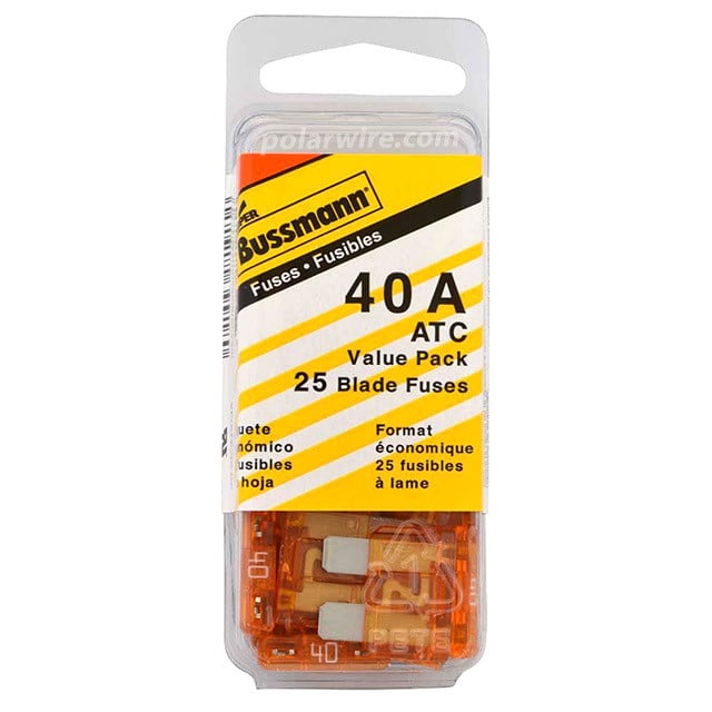 ATC blade fuse, 40 amp, 25 piece value pack