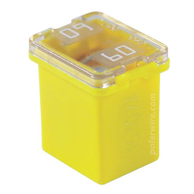 Low profile FMX female maxi fuse, 60 amp