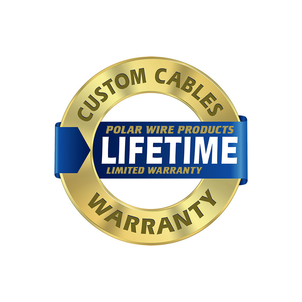 Polar Wire Arctic Superflex Blue Jumper Cables are covered by our LIFETIME limited warranty!