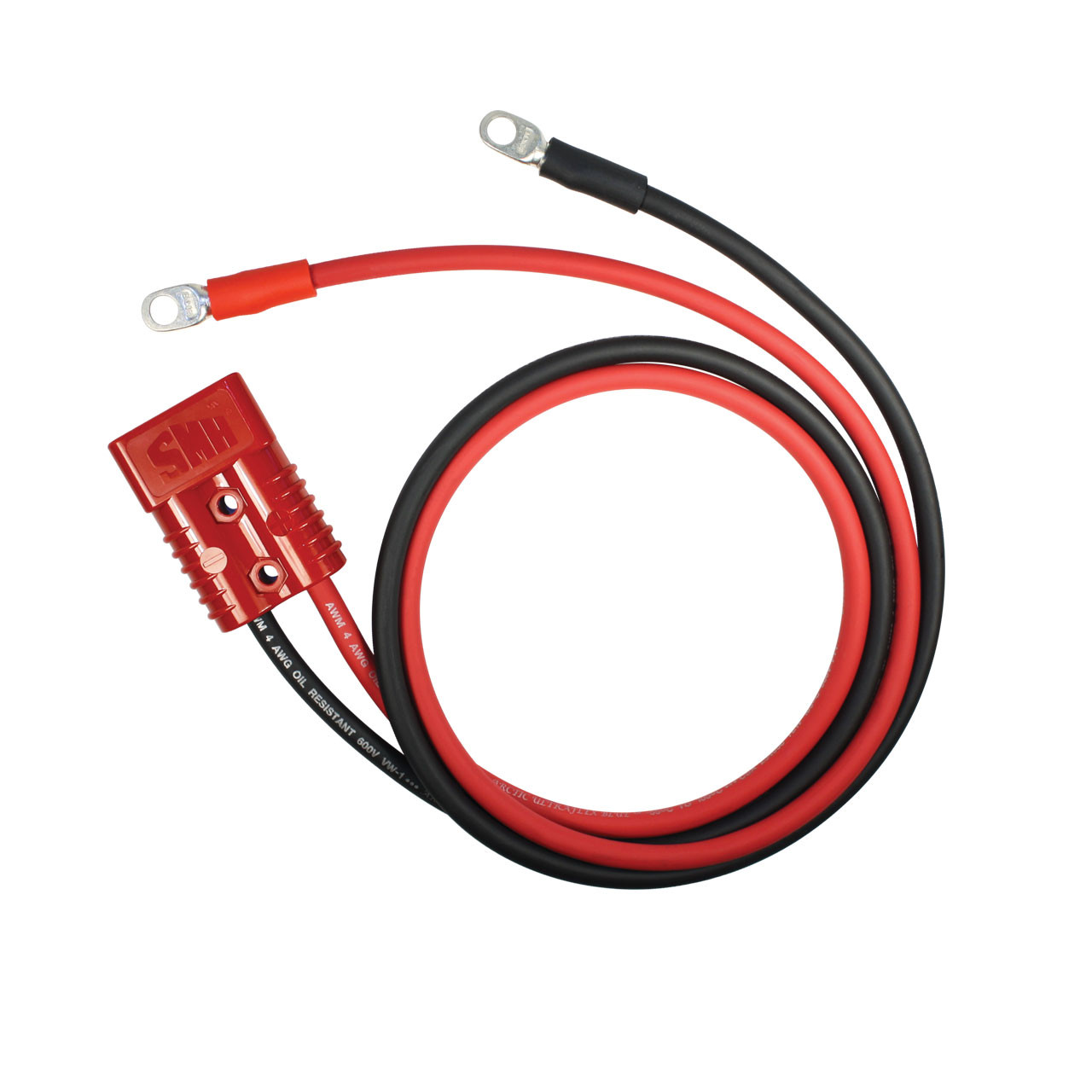 4 gauge, four foot quick disconnect Harness for use with Arctic Superflex Blue harness and fleet jumper cable systems