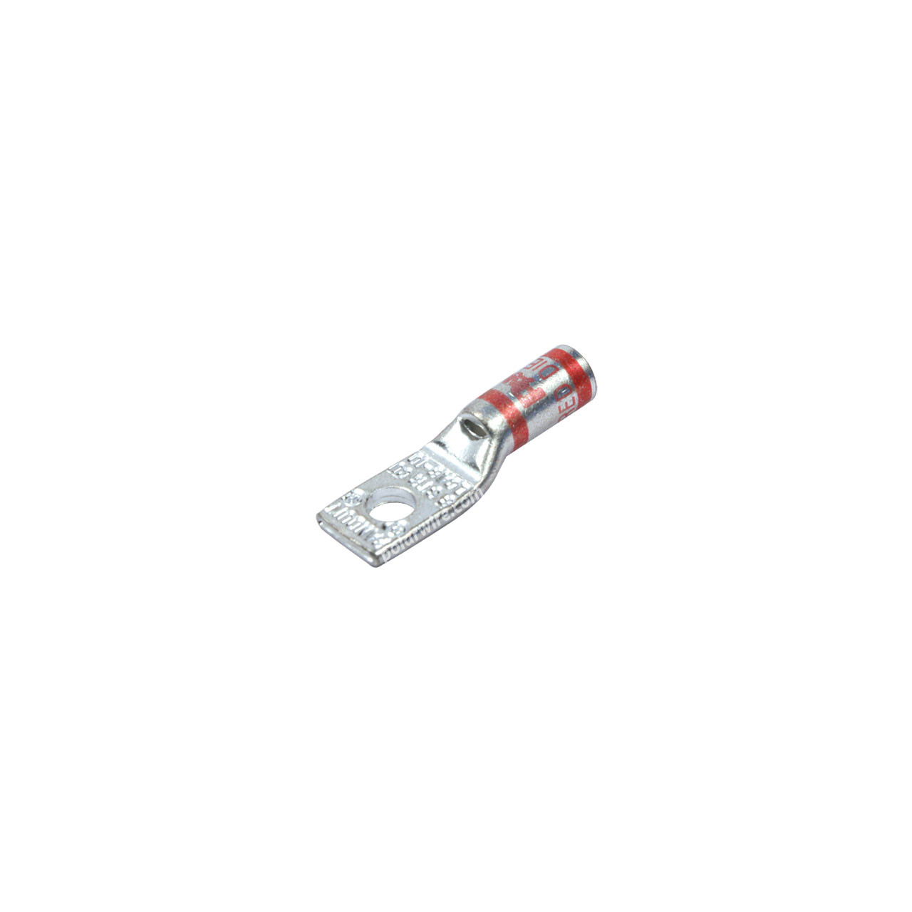 Window short barrel heavy duty compression lug, 8 AWG, #10 stud
