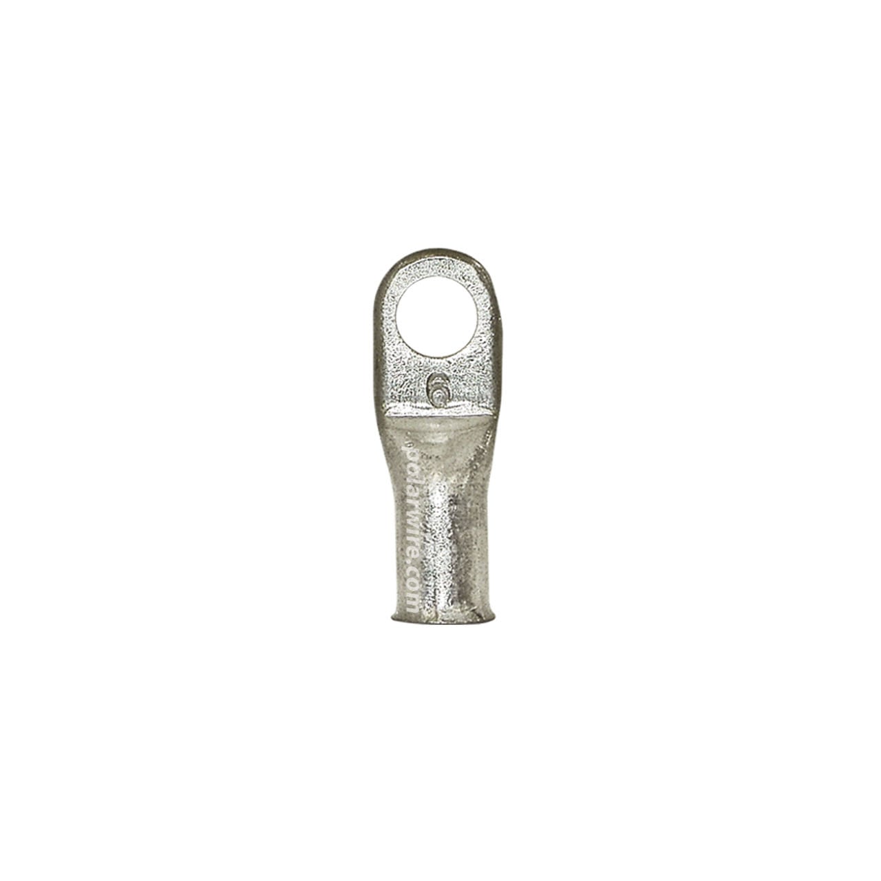 Plated copper eyelet lug, 6 AWG, 1/4 inch stud