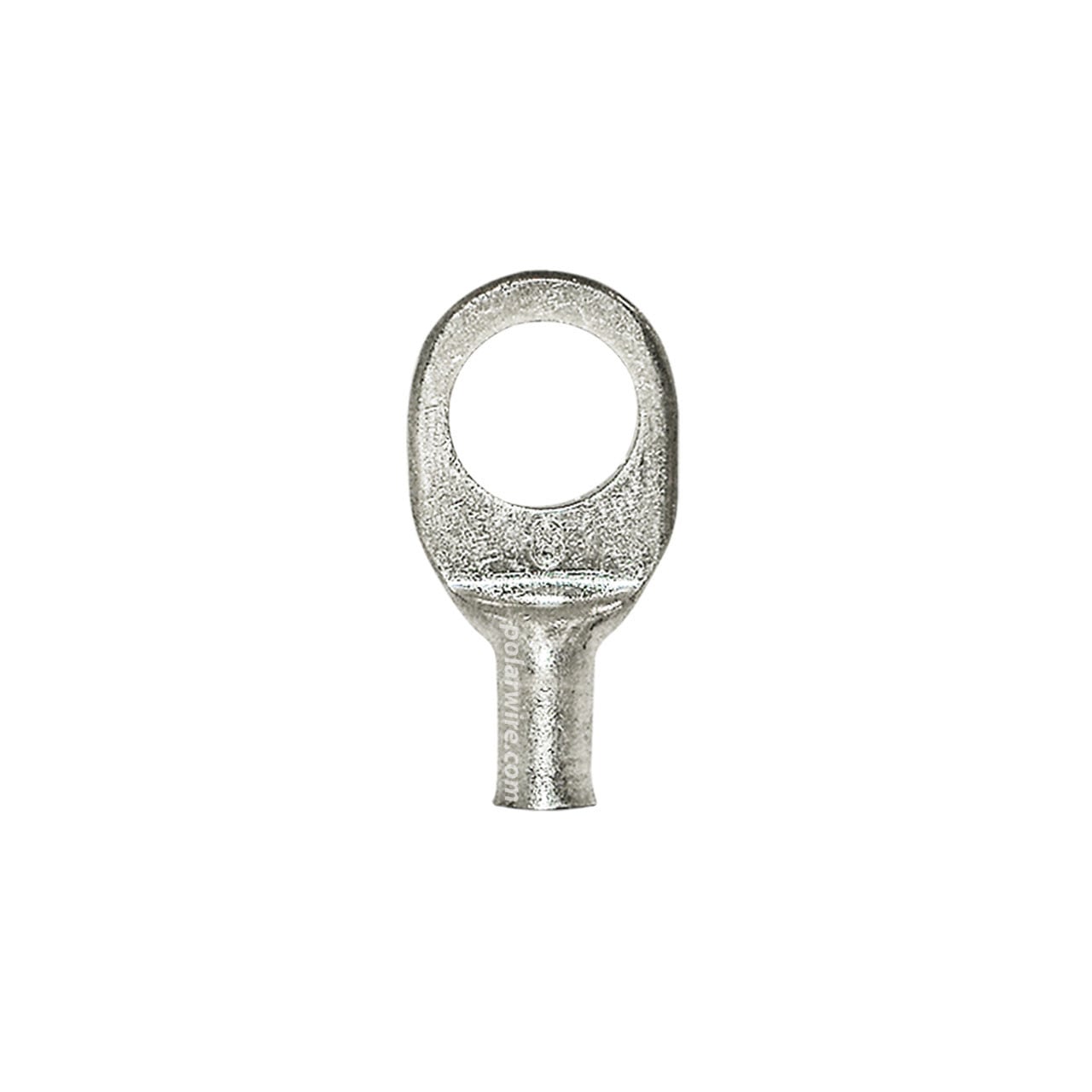 Plated copper eyelet lug, 8 AWG, 1/2 inch stud
