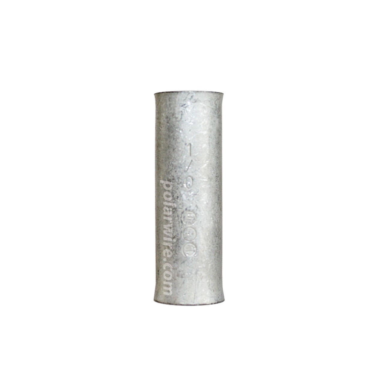 Plated copper butt splice, 1/0 AWG