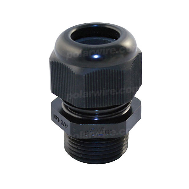 Cord grip with strain relief, 3/4 inch NPT thread