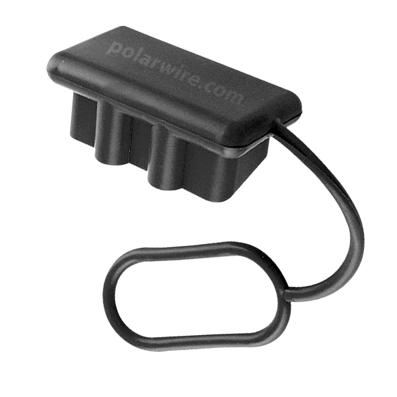Black rubber dust cover, 350 amp