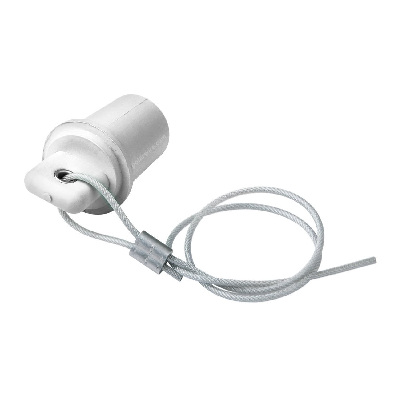 Marinco Cam Lock 400 amp white male protective cover with 20 inch lanyard