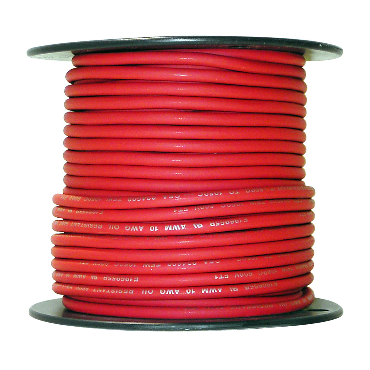 10 AWG Arctic Ultraflex Blue Single Conductor Wire 100% copper tinned fine strand, 600v applications, 100 foot spool Red