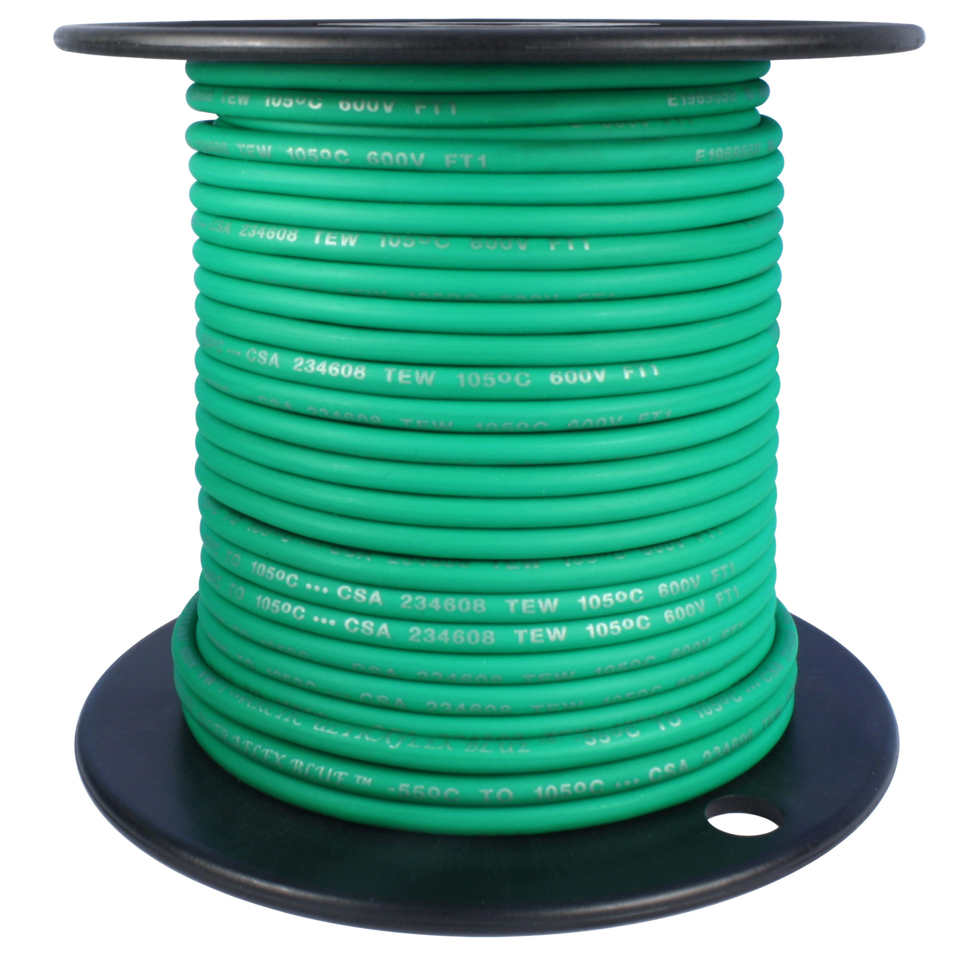 Arctic Ultraflex Cold Weather Flexible Wire 100 Foot Spool 12 AWG Green Single Conductor Wire tinned fine strand 100% copper