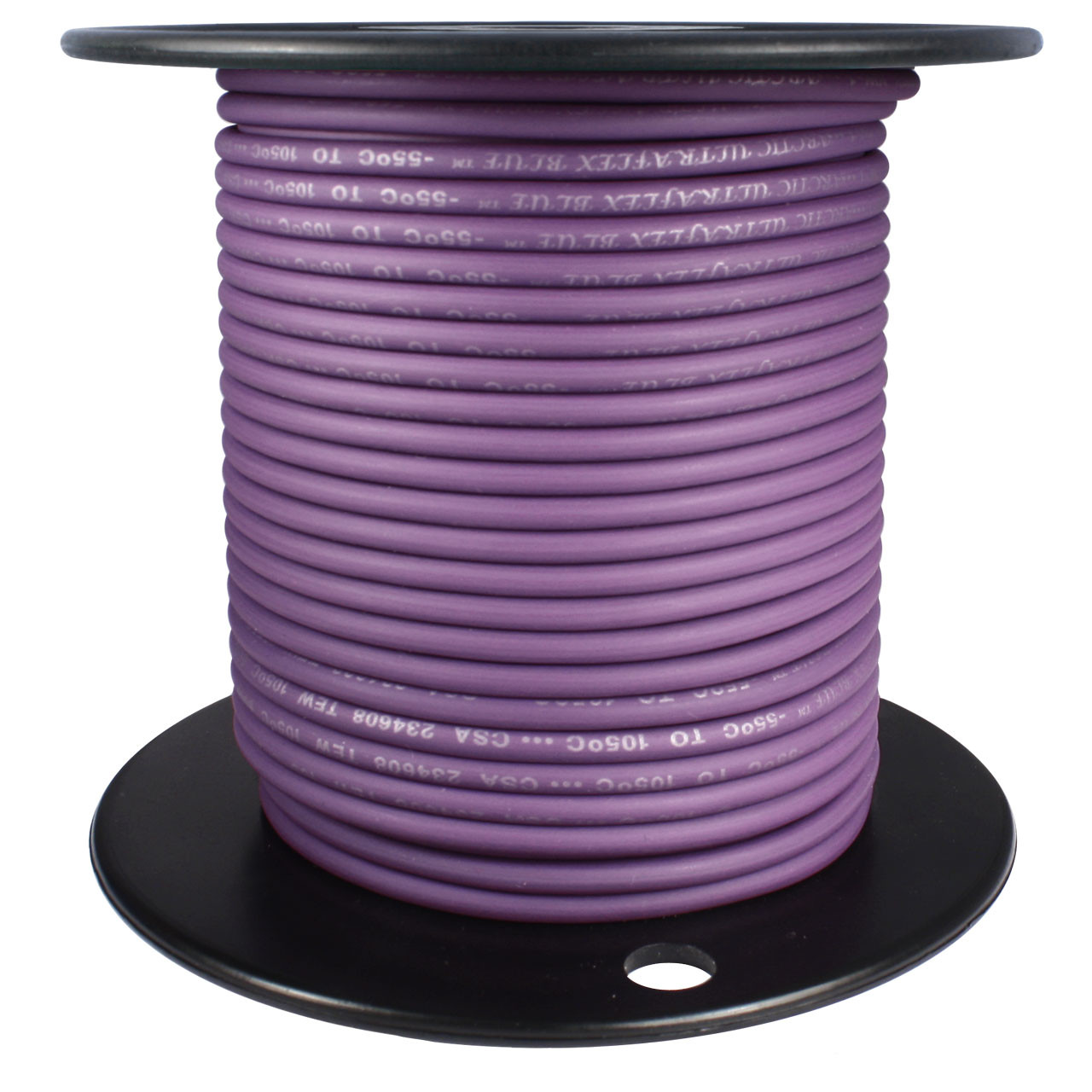 Arctic Ultraflex Cold Weather Flexible Wire 100 Foot Spool 12 AWG Purple Single Conductor Wire tinned fine strand 100% copper