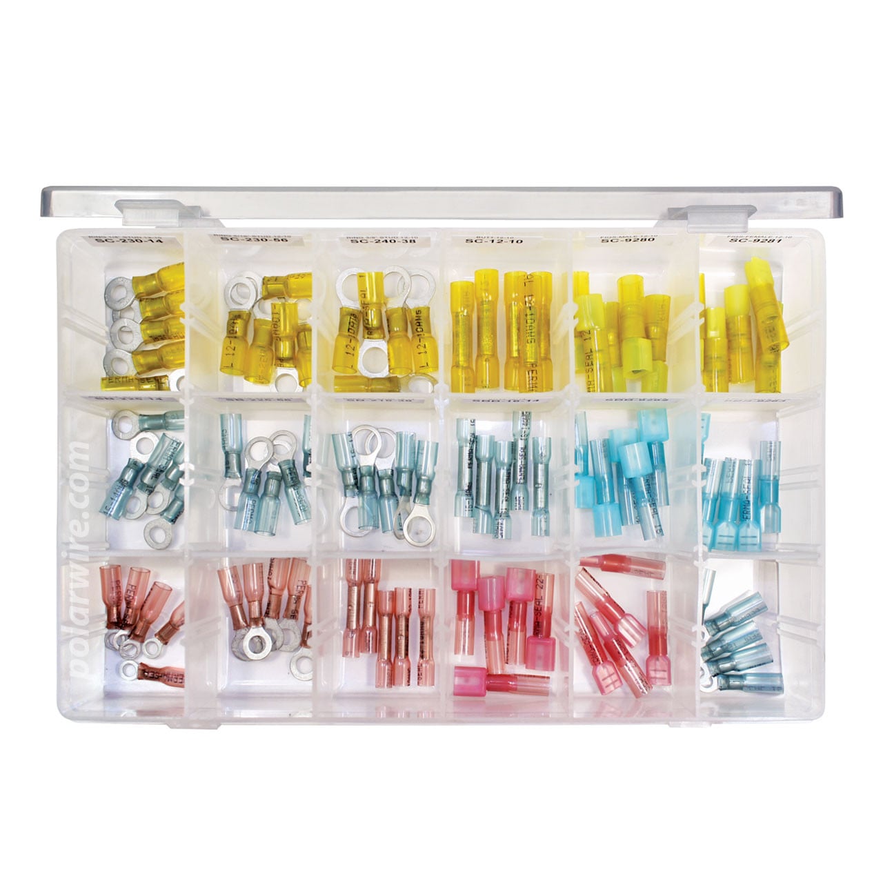 Heat seal terminal kit compact size, 22-10 AWG