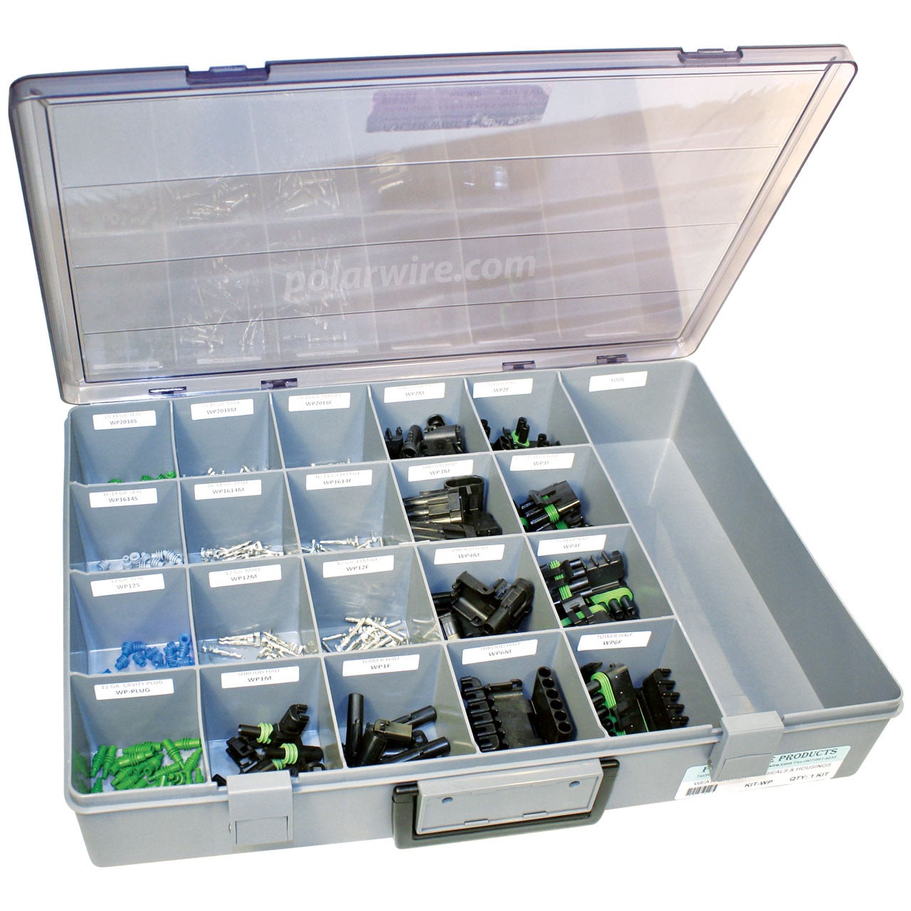 Weather pack kit & poles, 20-12 AWG, 1-6 AWG