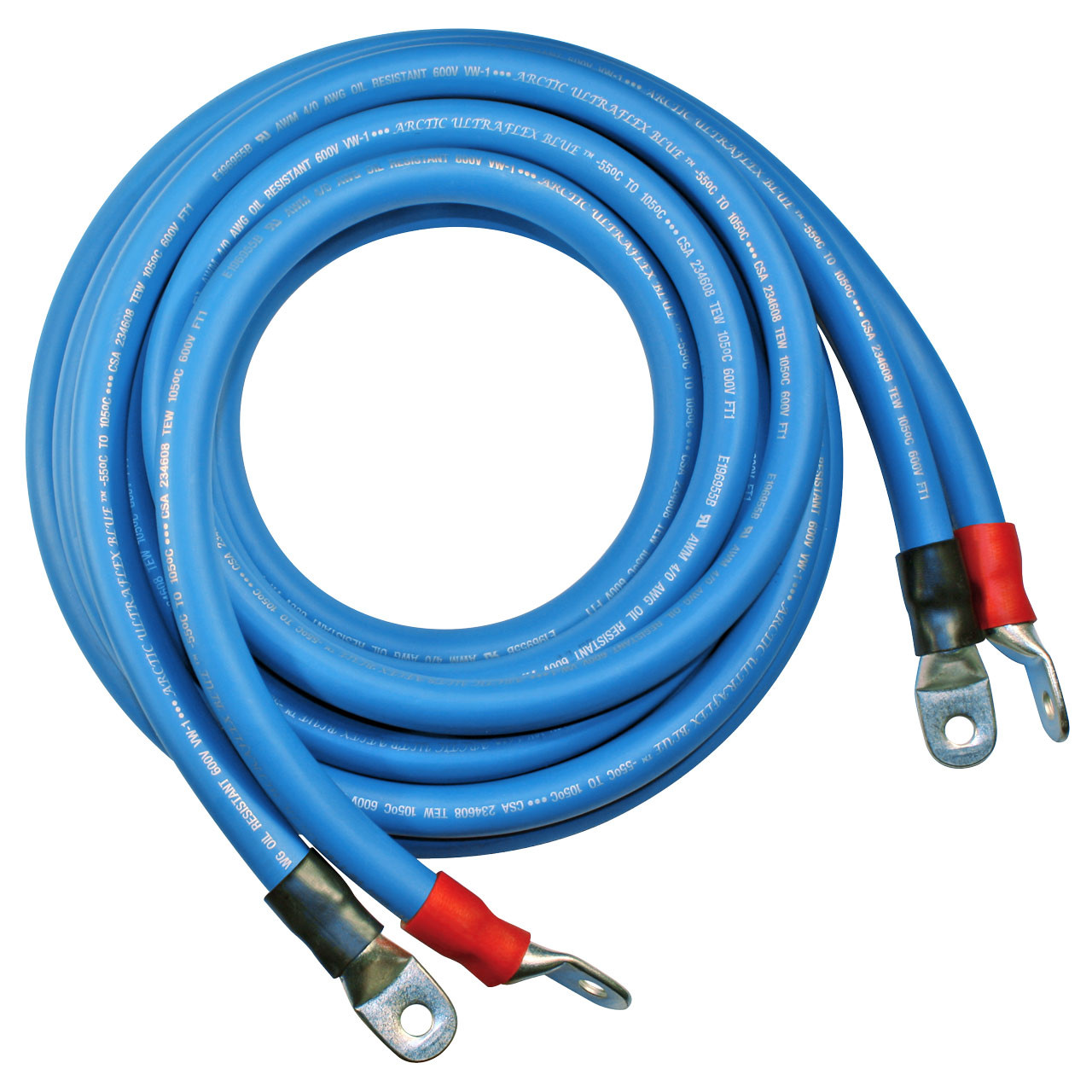 6 Ft 2 Gauge Arctic Ultraflex Blue Inverter Cables Pair | Polar
