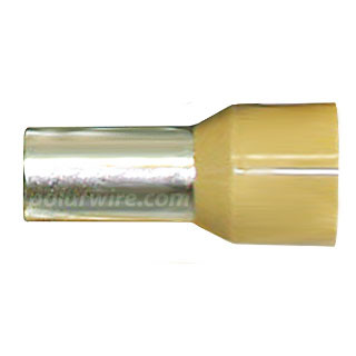 Ferrule beige insulated, 2 AWG, 35 mm
