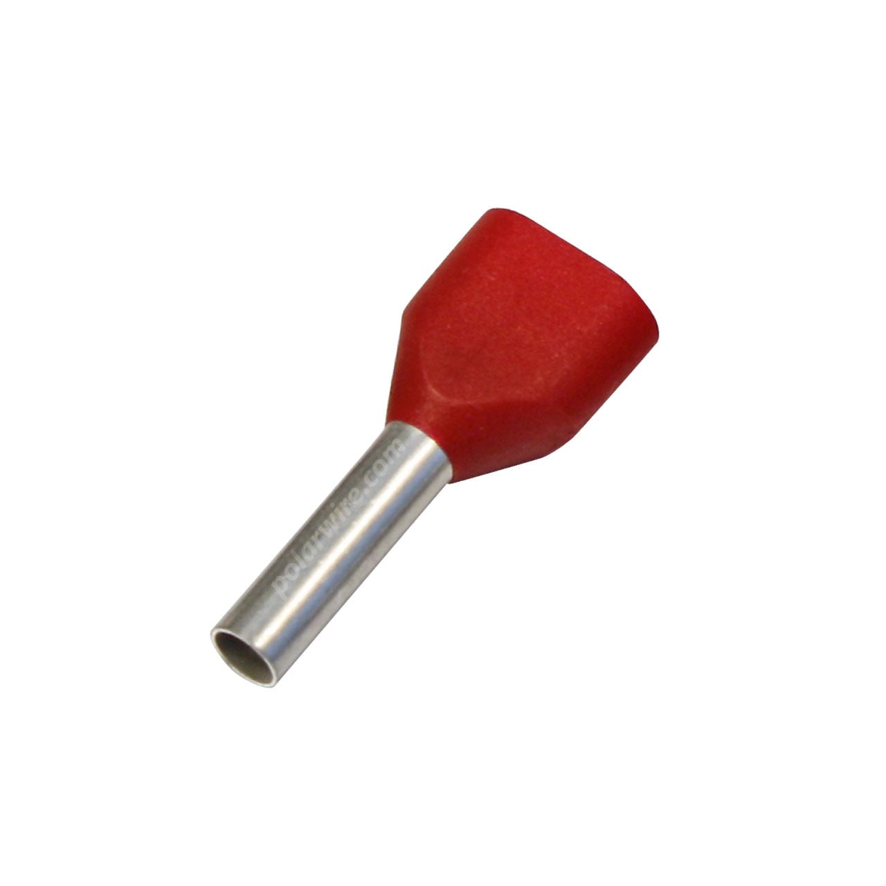 Red twin wire ferrule 2X18 ga 2X1.00 mm, 18 AWG