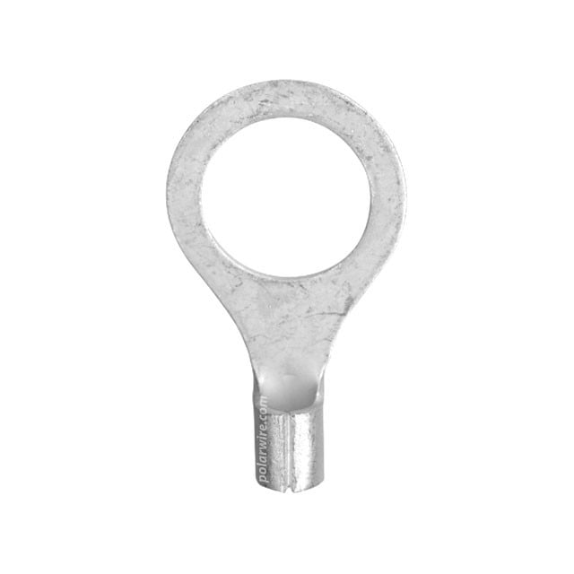 Non-insulated ring terminal, 12-10 AWG, 1/2 inch stud