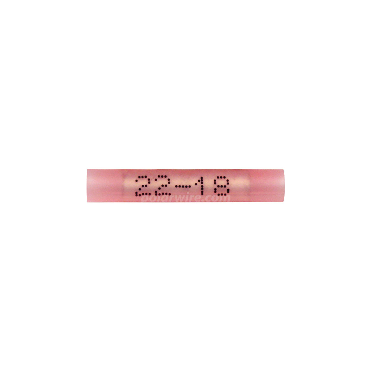 Nylon butt splice, 22-18 AWG, 100 pack