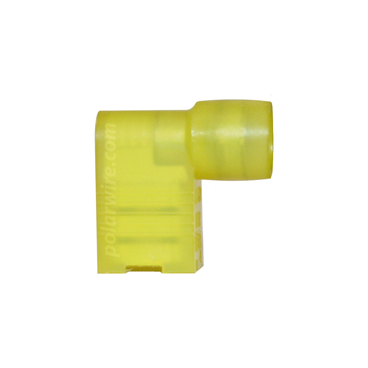 Nylon flag quick slide terminal, 12-10 AWG, 0.250 inch tab, 100 pack