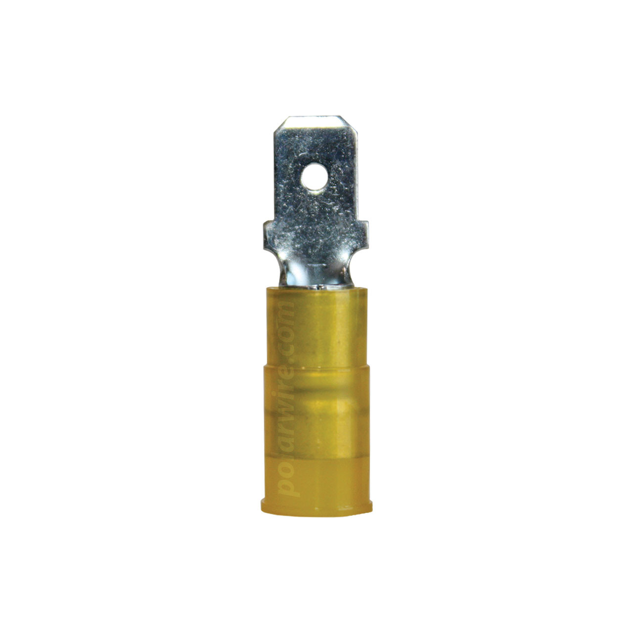 Nylon slide male, 12-10 AWG, 0.250, 25 pack