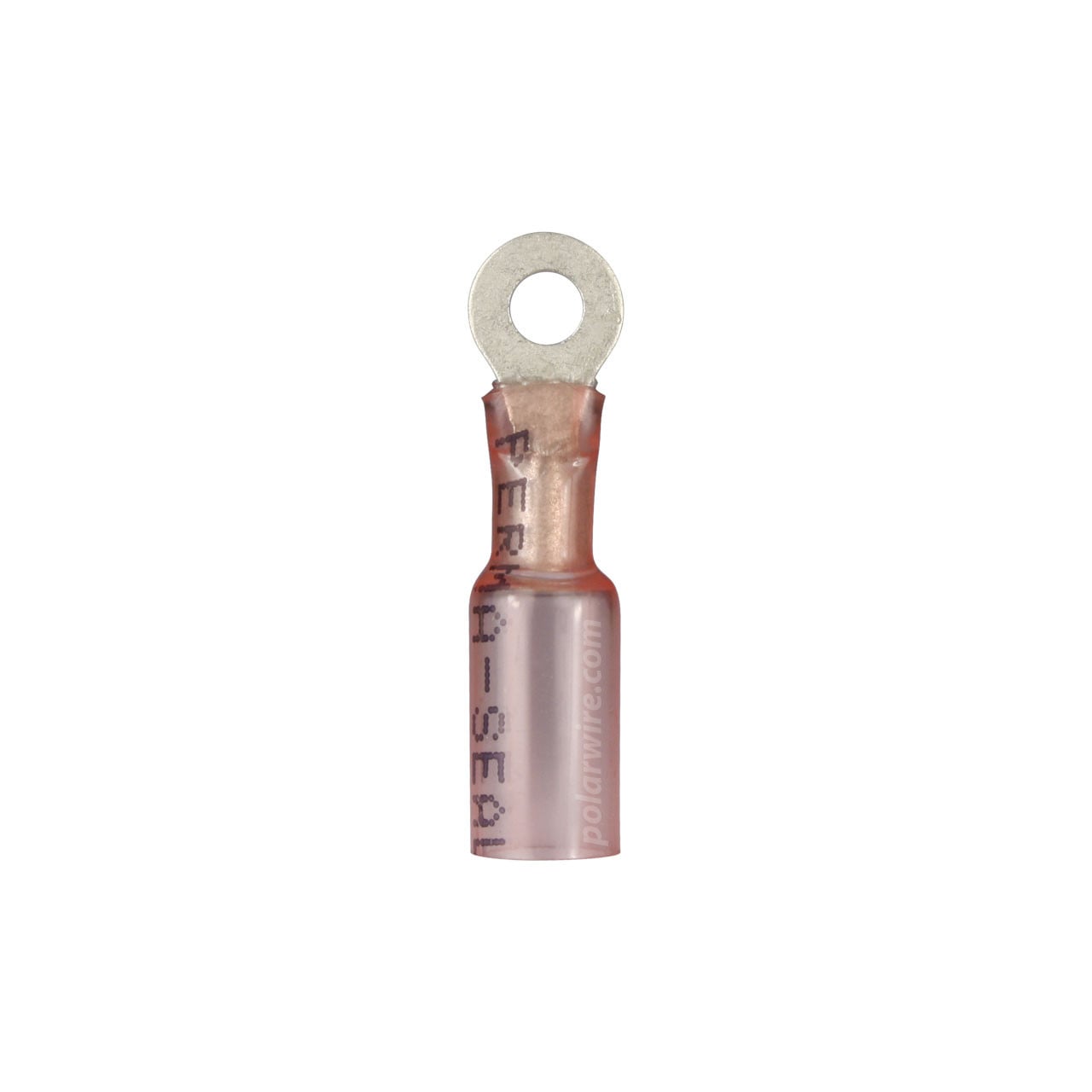 Heat seal ring, 22-18 AWG, #6 stud, 10 pack