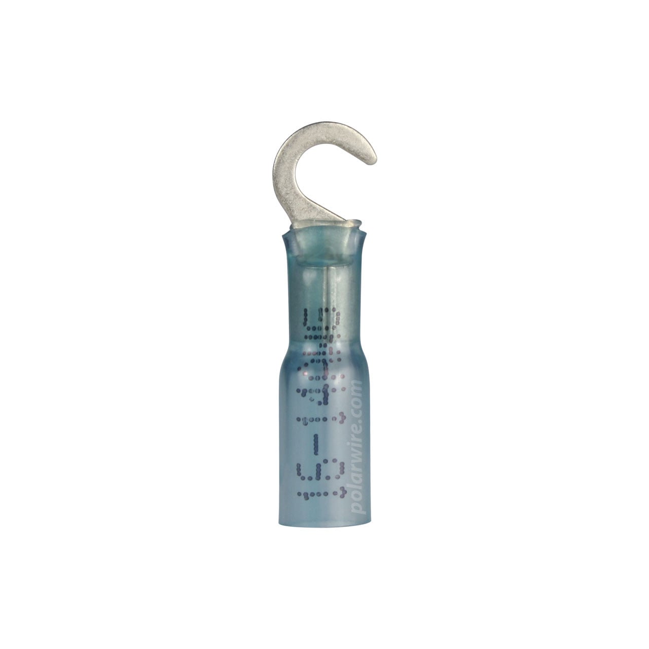 Heat seal hook terminal, 16-14 AWG, #10 stud, 10 pack