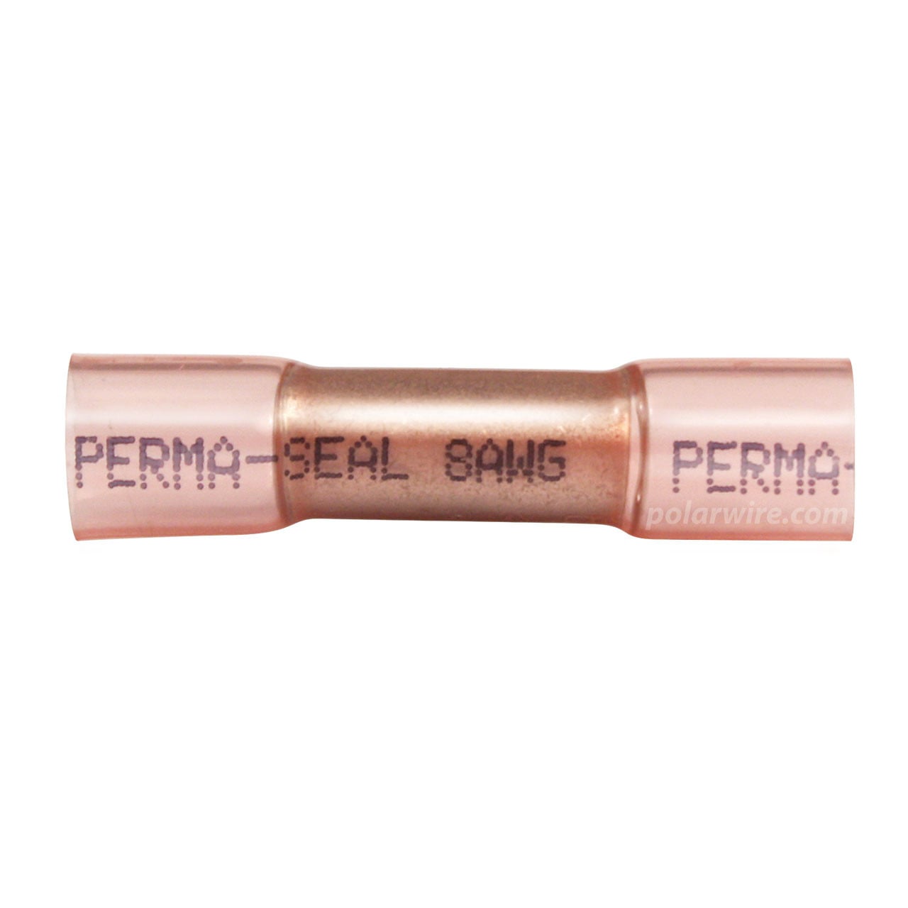 Heat seal butt splice, 8 AWG, 100 pack